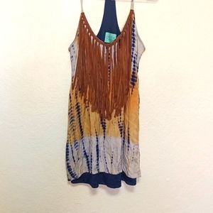 Judith March Tye dye fringe dress